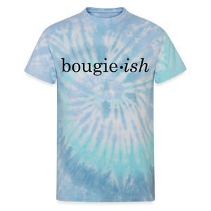 Bougie-ish Unisex Tie Dye T-Shirt - blue lagoon